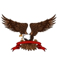 eagle with emblem vector image