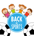 kids sports vector image