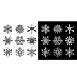 snowflakes vector image