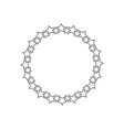 start decoration frame in stars abstract round vector image