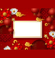 chinese new year typography design vector image vector image