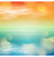 sea sunset tropical background vector image
