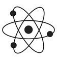 atom model icon physics symbol nuclear structure vector image