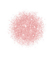 rose gold glitter placer on white background vector image