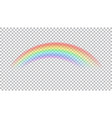colored transparent rainbow vector image