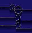 golden 2022 happy new year card with premium foil vector image vector image