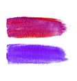 colorful watercolor brush strokes on canvas vector image vector image