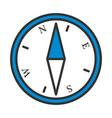 icon of compass vector image