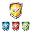 protection shield security icons vector image vector image