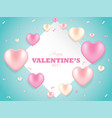 valentines day background vector image