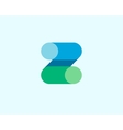 abstract letter z logo design template colorful vector image