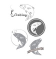 fishing asp vector image