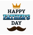 happy fathers day card vector image