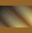 golden diagonal striped pattern vector image vector image