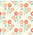 vintage retro bloom abstract daisy flower vector image vector image