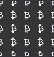 bitcoin sign icon brush lettering seamless vector image