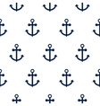 seamless pattern with nautical anchors vector image
