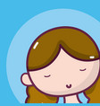 woman avatar profile vector image