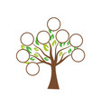 family tree template design vector image vector image
