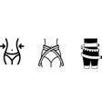 slim icon isolated vector image