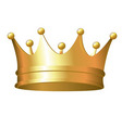 gold crown vector image vector image