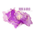 purple and pink shades watercolor background ink vector image vector image