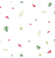 watercolor tropical pineapple pattern vector image vector image