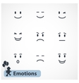 faces emotions vector image