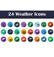 weather icon set vector image
