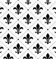 french damask background - fleur de lis pattern vector image vector image