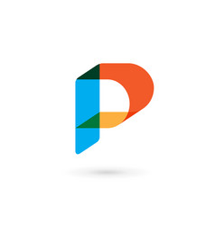 Letter p logo icon design template elements Vector Image