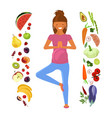 pregnant woman diet vector image vector image