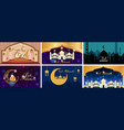 background designs for muslim festival eid mubarak vector image