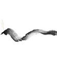 black brush stroke texture with japanese ocean vector image vector image