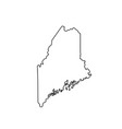 map of the us state maine vector image vector image