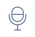 radio microphone icon in line art style studio vector image vector image