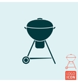 barbecue icon isolated vector image