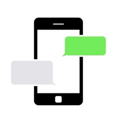 black text messaging icon vector image vector image