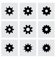 gear icon set vector image vector image