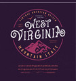 font west virginia vector image vector image