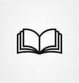 book icon logo design vector image