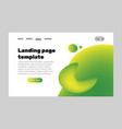 landing page template vector image vector image