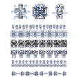 set of line and art frames vector image