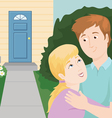 couple buying a home vector image