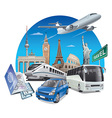 transport for travel vector image vector image