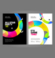 layout poster template design for sport event vector image
