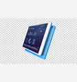 market app interface with business financial vector image vector image