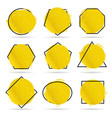 set of modern abstract banners geometric shapes vector image vector image