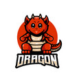 baby dragon logo vector image