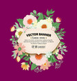 floral frame design vector image vector image